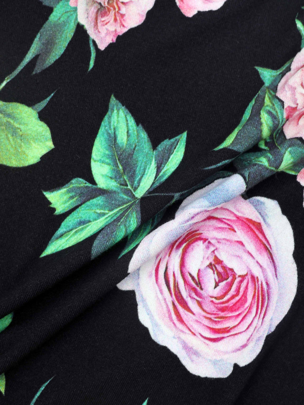 Printed Sweater-Black Pop Floral