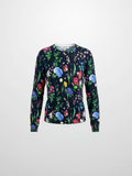Printed Sweater-Navy Floral