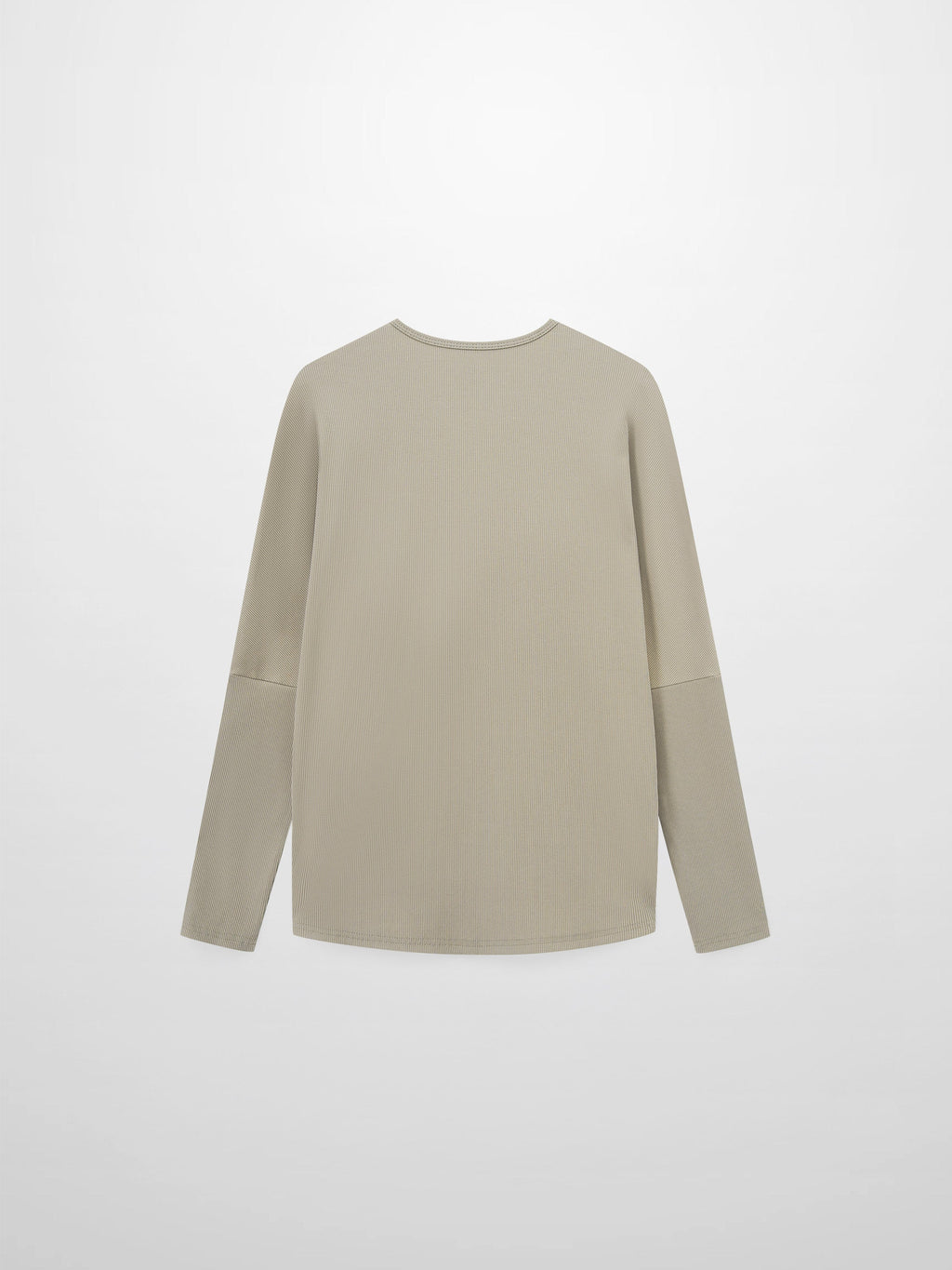Crew Ribbed Dolman-Muted Olive