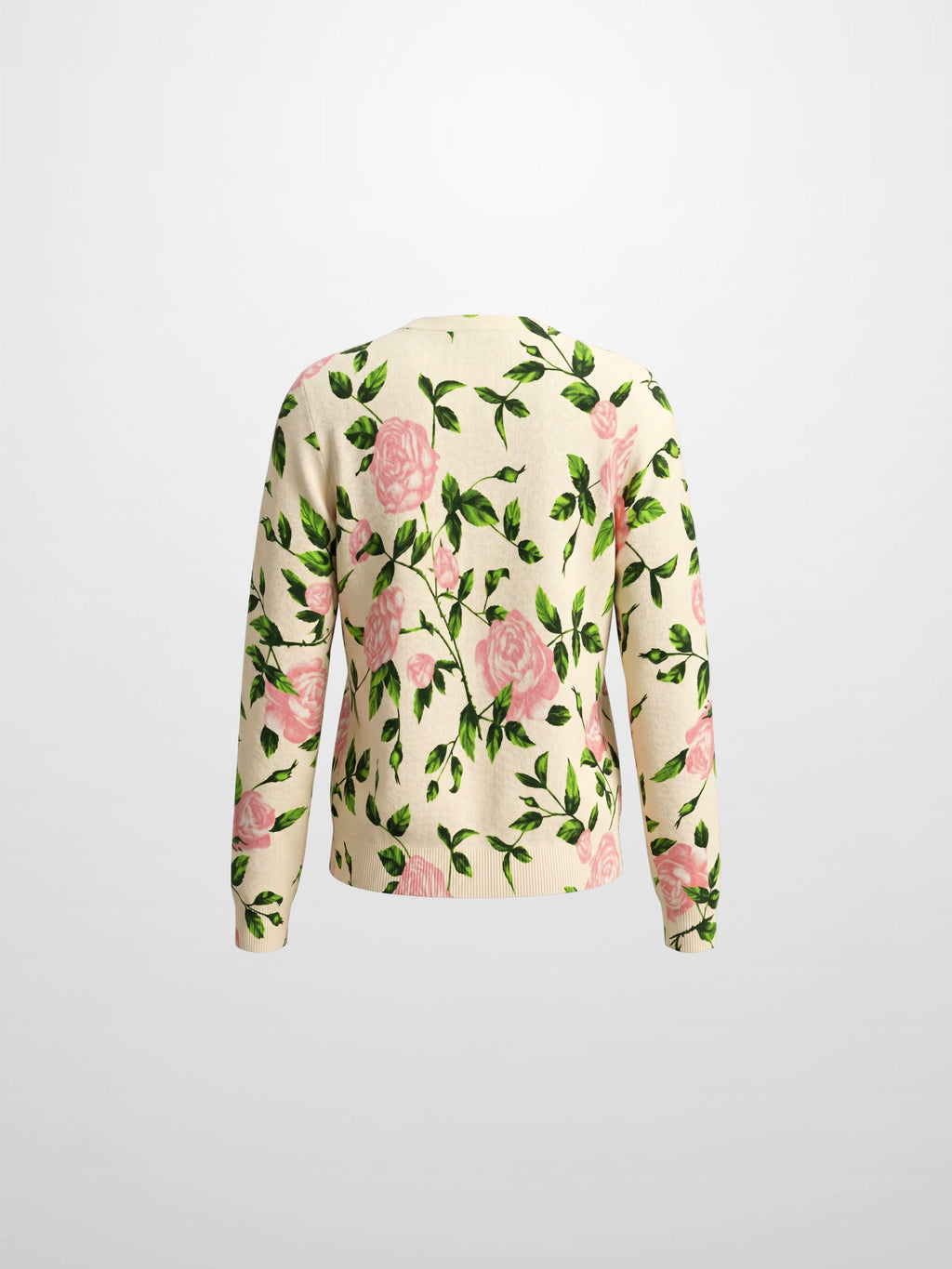 Printed Sweater-Cream Pop Floral
