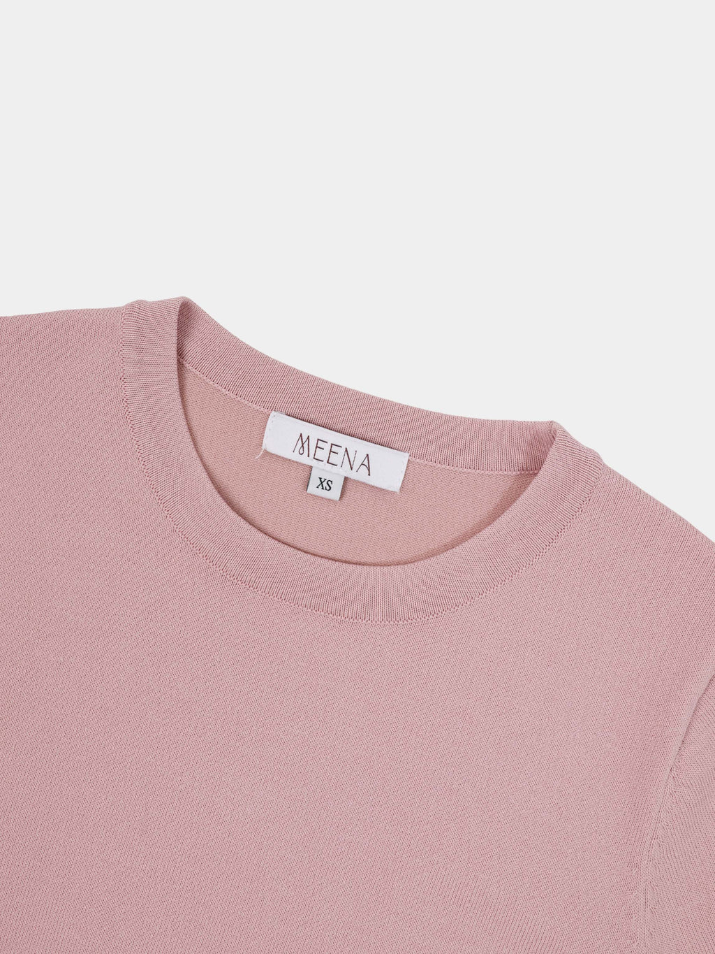 High Cuff Crew Sweater-Mauve
