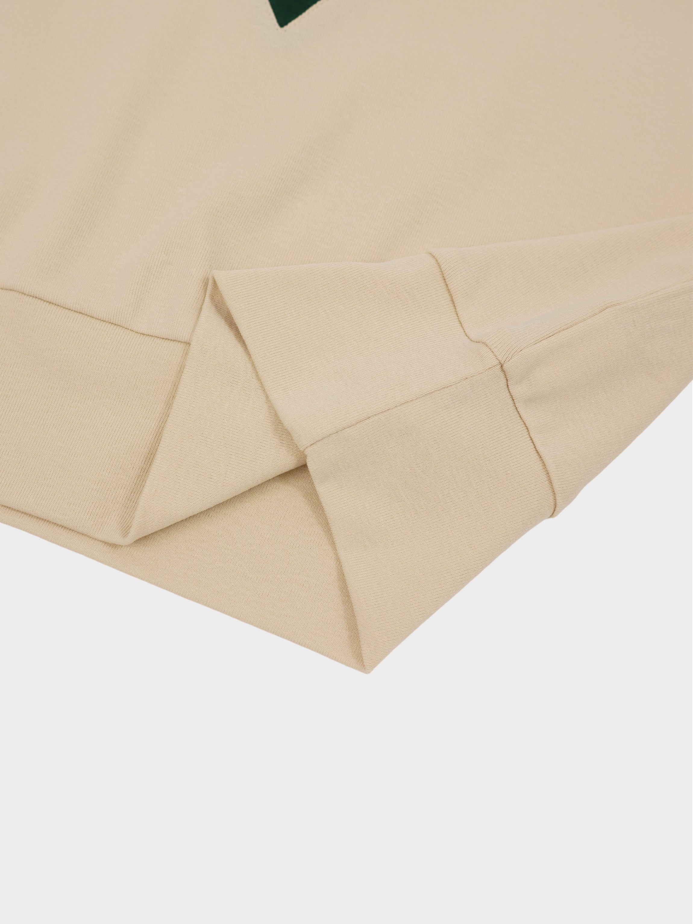 Varsity Bomber-Cream/Green