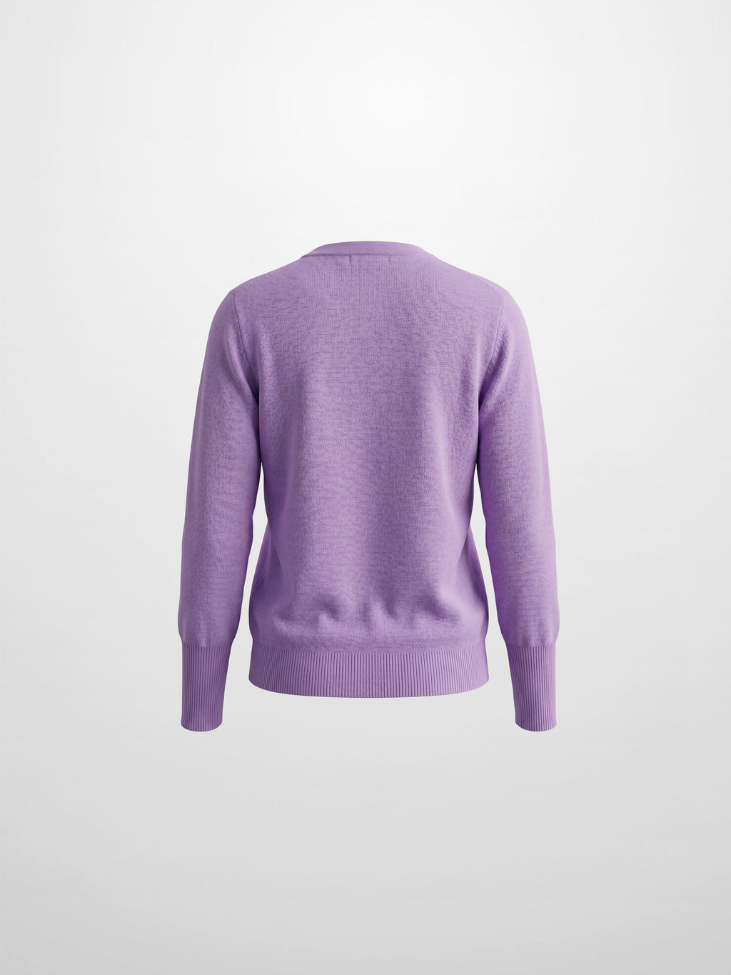High Cuff Crew Sweater-Lavender