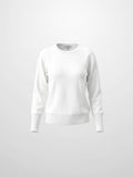High Cuff Crew Sweater-Ivory