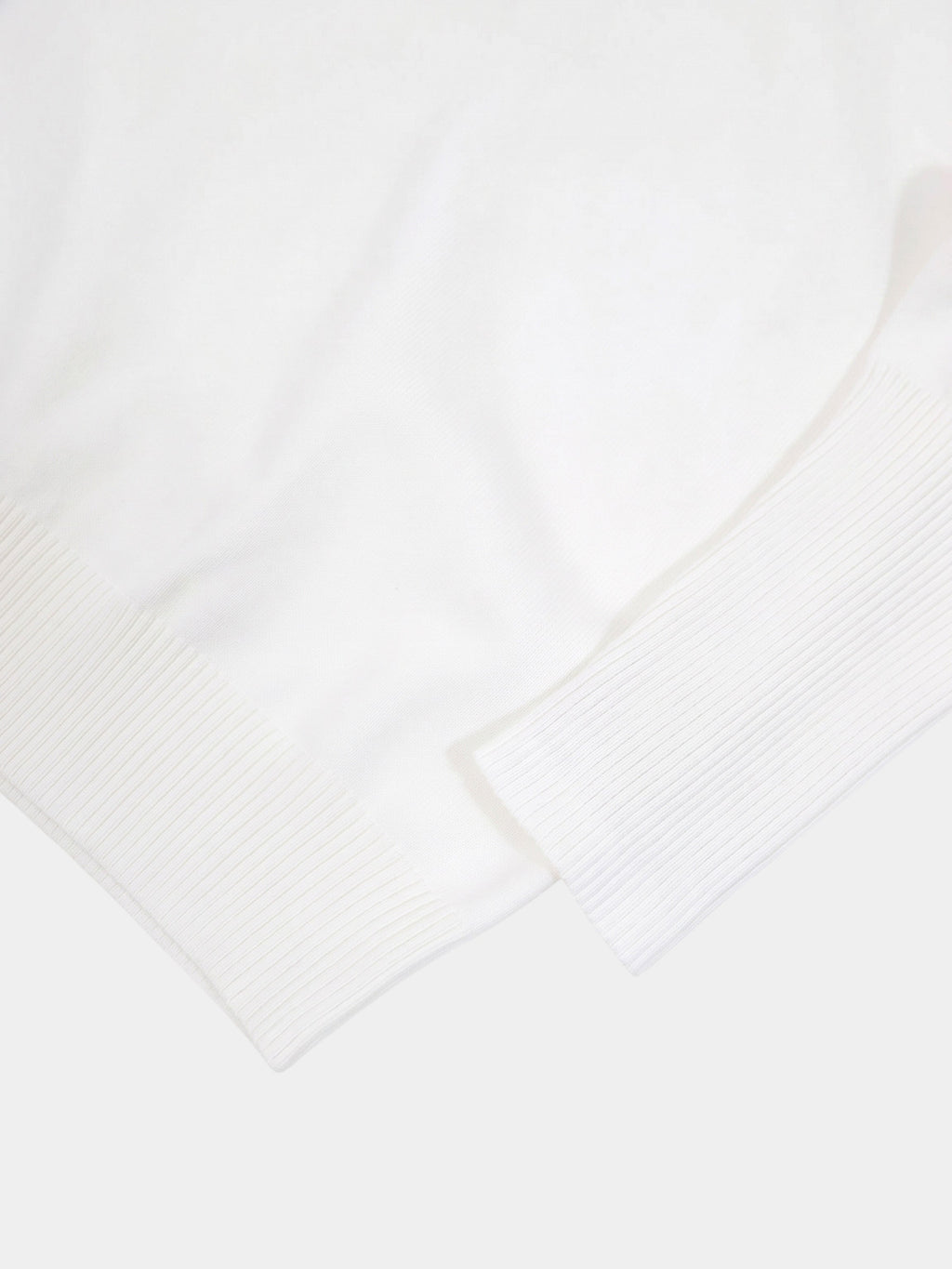 High Cuff Crew Sweater-Ivory