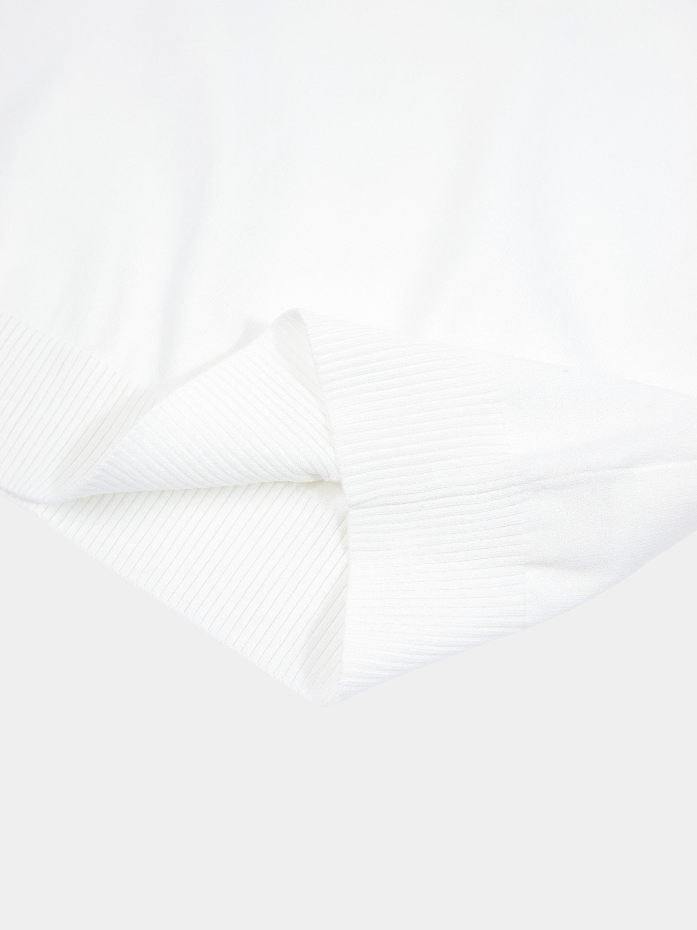 High Cuff Crew Sweater-Ivory